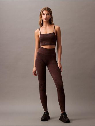 Calvin Klein Calvin Klein Womens CK Sport Seamless Print Leggings - Grey - XS