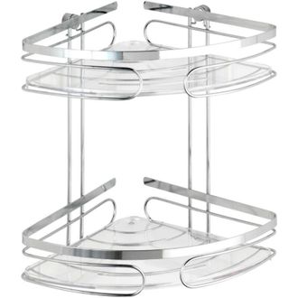 WENKO Rinconera Doble Wenko Premium De Acero Inoxidable, 2 Niveles