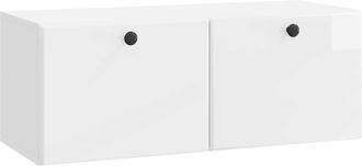 vidaXL Mueble De Tv De Pared 78,5 X 31 X 30 Cm Blanco Brillante Vidaxl