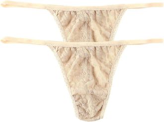 Hanky Panky Set Of 2 Signature Lace Hi-Rise G-String