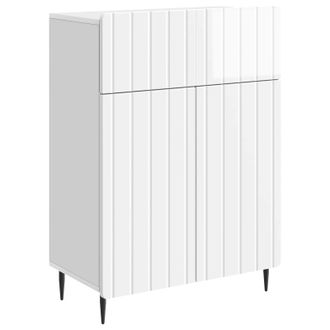 vidaXL Aparador Brillante 66 X 34,5 X 92 Cm Madera De Ingenier&iacute;a Vidaxl