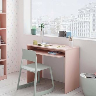 Dmora Dmora - Escritorio Dcapezz, Escritorio De Oficina Con Estante, Mesa De Estudio Con Soporte Para Pc Para Oficina O Dormitorio,mesa De Estudio, 90x54h79