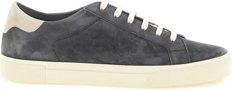 Brunello Cucinelli Gray Calfskin Mens Sneakers