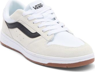 Vans Ryland Low Top Sneaker in Suede/canvas White/black at Nordstrom Rack, Size 8