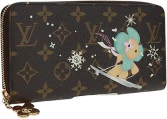 Louis Vuitton Pre-owned Canvas Portemonnee - Dames - Vintage Accessoires - Bruin - ONE Size - Vintage