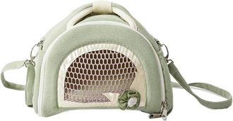 OEM Bolsa Transportadora Para Animales - Jaula De Viaje - Animales Peque&ntilde;os - Malla Transpirable - 26 X 21 X 9 Cm - Verde