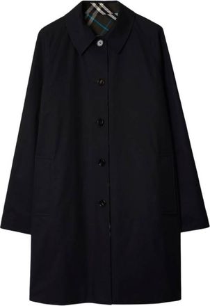 Burberry Check Reversible Gabardine Car Coat, Brand Size 52 ( US Size 42 )