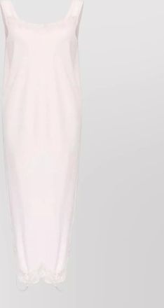 Maison Margiela sleeveless midi dress scoop neckline lace