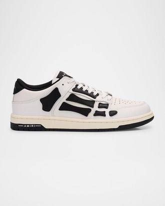 Amiri Skeleton Low-Top Leather Sneakers
