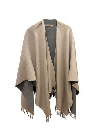 Burberry Beige Merino Wool Cape