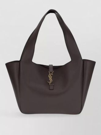 Saint Laurent es shopping lamb leather tote bag