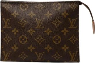 Louis Vuitton Pre-owned Clutches, female, Brown, Size: ONE SIZE Pre-owned Toiletry Pouch 19