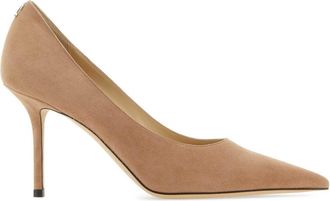 Jimmy Choo London Skin Pink Suede Love 85 Pumps