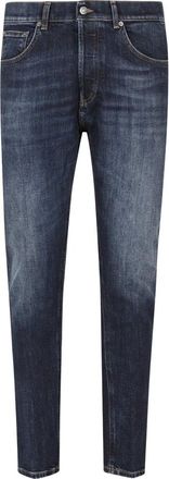 Dondup Jeans, Heren, Blauw, W31, Katoen, Straight Jeans