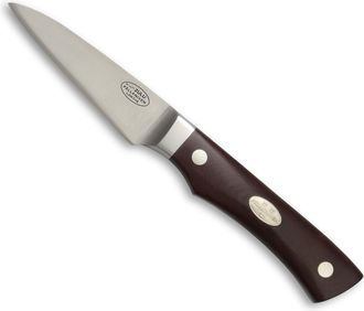 OEM Cuchillo De Cocina Fallkniven Zulu Fabricado En Acero Cos Laminado Y Con Una Hoja De 7,5 Cm, Con Mango Micarta Marr&oacute;n En Estuche De Madera