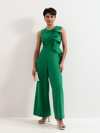 Phase Eight Jillian Wide Leg Jumpsuit in Green at Nordstrom, Size 12