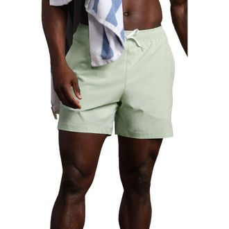 Rhone 5.5-Inch Water Repellent Swim Trunks in Cool Mint at Nordstrom, Size Xx-Large