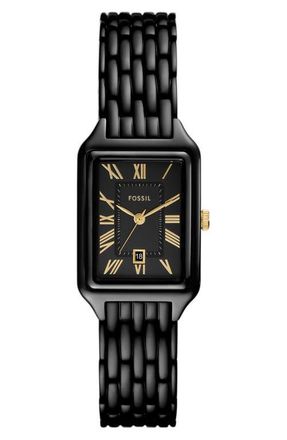 Fossil Raquel Bracelet Watch, 23mm in Black at Nordstrom