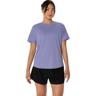 Asics Laufshirt ASICS ASICS CORE TOP, Damen, Gr. XXL, blaubell, Obermaterial: 100% Polyester, Shirts Laufshirt, f&uuml;r Sportmode, Fr&uuml;hlings- und Herbstmode, mi