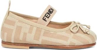 Fendi Schoenen, Dames, Bruin, 26 EU, Leer, Ballerina