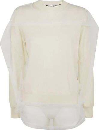 Comme Des Garçons Felpa in lana - Toni neutri