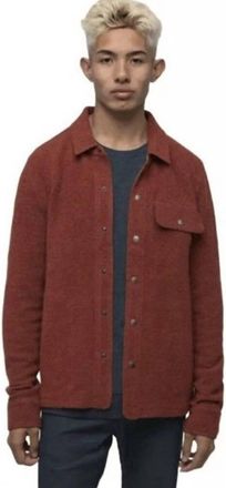Prana Incrediwool Overshirt In Rust