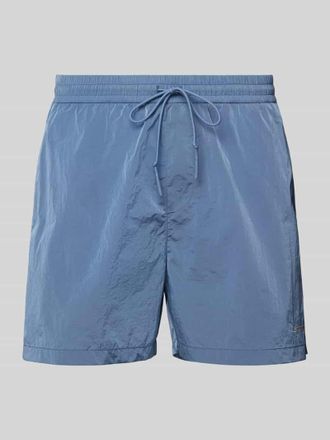 Carhartt Work in Progress Badeshorts mit elastischem Bund Modell FLINT in Rauchblau, Größe M