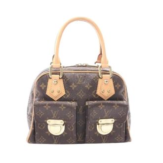 Louis Vuitton Pre-owned Manhattan PM Monogram Handbag - Dames - Pre-owned - Bruin - Maat: ONE Size Leer