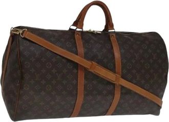 Louis Vuitton Pre-owned Weekend Bags, female, Brown, Size: ONE SIZE Pre-owned Keepall 60 Boston Bag