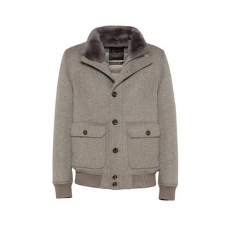 Gimos Heren, Jassen, Beige, Maat: 3XL Wol