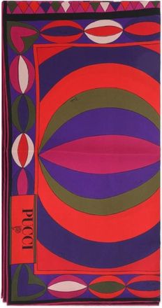 Pucci Silky Scarves, female, Multicolor, Size: ONE SIZE Printed Silk MultiColour Scarf