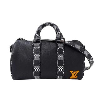 Louis Vuitton Vintage Handbags, unisex, Black, ONE SIZE, Pre-owned Leather Duffle Bag