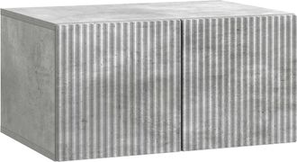 vidaXL Mueble Para Tv De Pared 59,5 X 41 X 30 Cm Gris Hormig&oacute;n Vidaxl