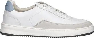 Filling Pieces Suede-panel Sneakers - Heren - Sneakers - Wit - 40 EU - Leer - Schoenen