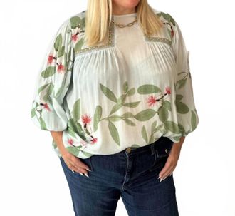 Bl^nk London Tiara Top In Lotus Flower
