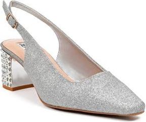Lady Couture Natalienr Slingback Pump in Silver at Nordstrom Rack, Size 11