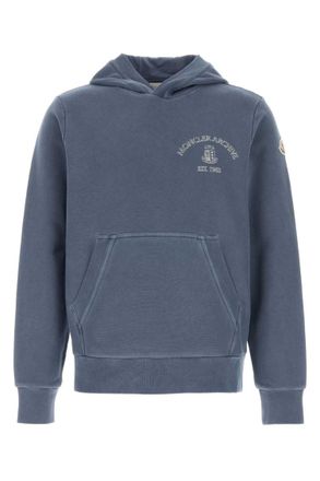 Moncler Slate Blue Relaxed Hoodie