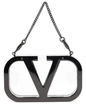 Valentino Logo-Plaque Clutch