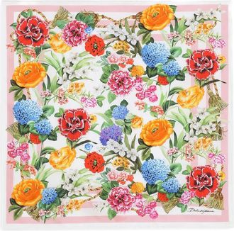 Dolce & Gabbana Foulard a fiori - Rosa