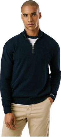 Pepe Jeans London Andre Zipper Sweater - Heren - Coltruien - Blauw - 2XL - Katoen - Truien & Vesten