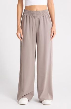 DKNY Hudson Stretch Wide Leg Pants in Mushroom at Nordstrom Rack, Size X-Small