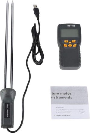 OEM Medidor Multifuncional De Humedad Para Alimentos Con Sonda Desmontable, Que Mide La Temperatura Con Una Humedad Relativa De Entre El 2 % Y El 30 % Y U