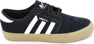 adidas Su&egrave;de Veterschoenen met Leren Inzetstukken - Heren - Skateschoenen - Zwart - 44 EU - Su&egrave;de - Fitness