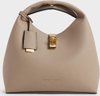 Charles & Keith Chance Turn-Lock Bucket Bag