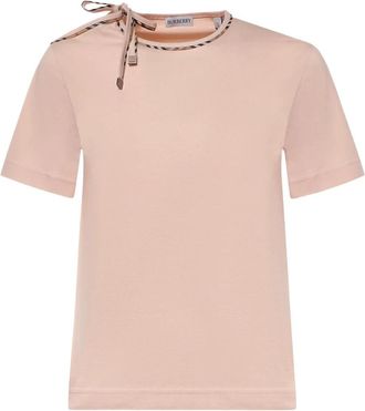 Burberry Compact T-shirt - Dames - T-shirts - Roze - M - Tops