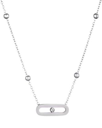 Adornia Adornia Cz Bar Necklace