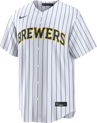 Nike Christian Yelich Milwaukee Brewers Nike Mens MLB Replica Jersey in White | RP260IMOMZ9-BFY