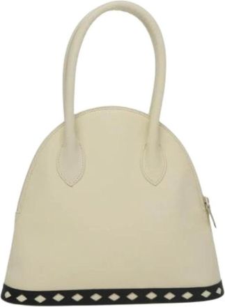 Saint Laurent Pre-owned Handbags, female, White, Size: ONE SIZE Pre-owned Leather Handbag