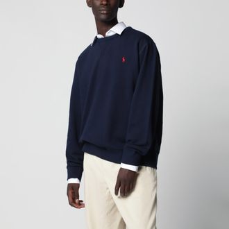 Polo Ralph Lauren Navy blue cotton-blend crewneck sweatshirt