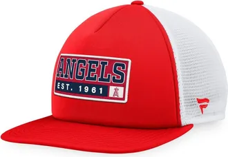 Majestic Mens Majestic Red/White Los Angeles Angels Foam Trucker Snapback Hat at Nordstrom